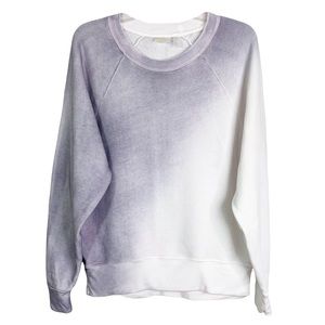 Zella Jamie Space Dye Crew Neck Long Sleeve Sweatshirt in Purple XS & S